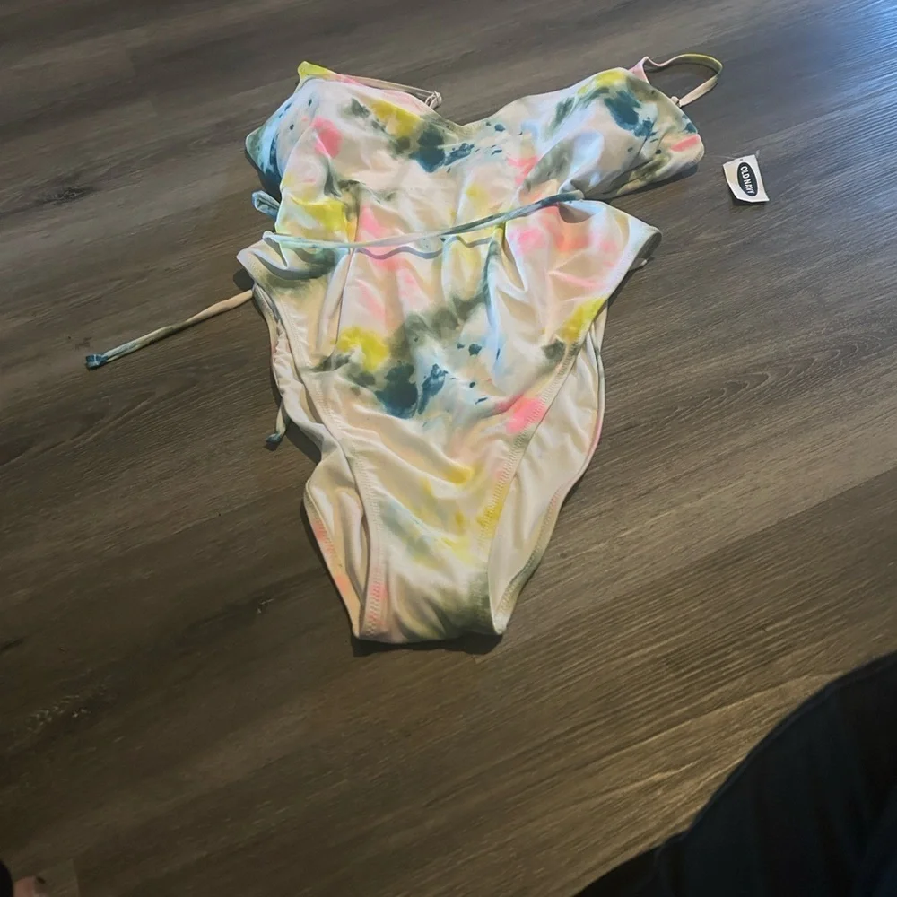 Old Navy Multicolor Tie-Dye Swimsuit